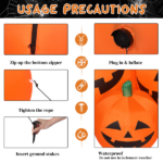 Replace 39662619 7ft Classic 7pcs LED String Lights 7pcs Pumpkin Inflatable Halloween Decoration - Image 6