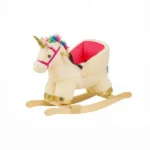 Toddler Unicorn Rocking Horse – with Realistic Sound, Safety Belt & Wooden Base, for 18-36M Parent-Child Interactive Playtime - Image 2