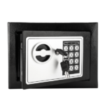 Mini Wall-in Style Electronic Code Metal Steel Box Safe Case 17EF Black - Image 13
