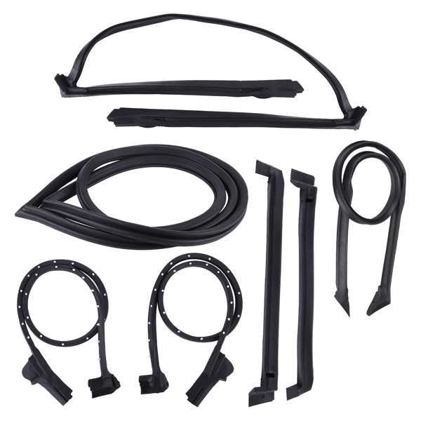 Full Weatherstrips Front Windshield Weatherstrip Fit For Chevrolet Corvette Base Coupe 2-Door 5.7L 350Cu. In. V8 GAS OHV 1996 9096GGW,8489GGW