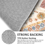Boho Kitchen Rug Sets 4 Piece with Runner Non Slip Kitchen Rugs and Mats Washable Kitchen Mats for Floor Thick Kitchen Floor Mat Carpet Runner Rugs for Hallway Laundry Holiday Decor - Image 3