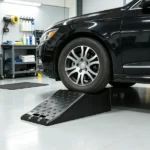 Single Auto Service Ramp (20000 lbs/9 Ton), 5.5" Elevation Vehicle Tire Ramp for Routine Maintenance - Image 4
