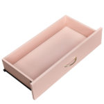 3-Drawer Chest with Faux Rose Gold Handles Drawer Dresser 25.98*12.99*22.05in Pink - Image 10