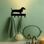 CIFbuy™ Dachshund Design Key Holder Dual Size Iron Wall Decor (TikTok, temu pick-up service)