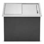 Drop-In Ice Chest, Stainless Steel Ice Storage Box with Sliding Lid and Drain Hose, Ice Bin for Chilled Wine, Beer, Beverage (27 x 18 x 21 Inches) - Image 5