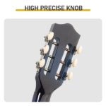 Blue 38-inch Round Acoustic Guitar with Picks, Strings, Capo, Case, Tuner, and Strap - Image 8