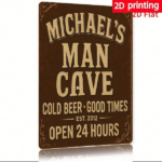 CIFbuy Vintage Metal Wall Sign 8x12 Inch Rustic Iron Plaque Michael's Cold Beer Good Times EST.2012 2D Flat Decor No Power Needed TikTok, TikTok, Self-pickup Logiopics - Image 7