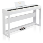 Do Not Sell on Amazon Glarry GDP-104 88 Keys Full Weighted Keyboards Digital Piano with Furniture Stand, Power Adapter, Triple Pedals, Headphone, for All Experience Levels White - Image 38