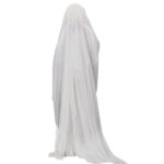 4.3ft Halloween Decorations Outdoor Life Size Animatronics Ghost with Trident, Sound-Actived Party Decor with Green Lights and Creepy Sound, Scary Haunted House Props for Garden Yard Lawn - Image 4