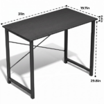 Computer Desk 31 Inch, Modern Writing Desk for Home Office with Storage Bag & Hook, Small Office Desk for Small Spaces(Shipment from Walmart) - Image 2