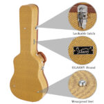 Replace 46540529 41" Folk Guitar Hardshell Carrying Case Fits Most Acoustic Guitars Microgroove Flat Yellow - Image 14