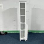 66.92" Tall Bathroom Storage Cabinet with Adjustable Shelves,1 Doors Freestanding Cabinet with Anti-Tip, Open compartments, for Home, Small Spaces, Bathroom,Kitchen, Living Room, White - Image 19