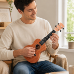 21in mahogany body rosewood fingerboard ukulele, cotton bag, capo, strap, picks*2, tuner Strings Dust cloth - Image 10