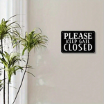 CIFbuy Vintage "Please Keep Gate Closed" Metal Sign, Rustic Iron Wall Decor For Home Farmhouse Garage, 7.8x11.8 Inch Durable Safety War TikTok, TikTok, Home Farmhouse Garage Self-pickup Logiopics - Image 5