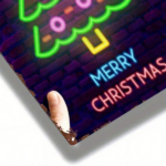 CIFbuy Retro Metal Christmas Tree Wall Sign 1Pcs 8x12 Inch 2D Flat Iron Plaque Multicolor Merry Christmas Text Glow In The Dark Neon Ef TikTok, TikTok, n Ef Self-pickup Logiopics - Image 5