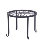 4 Plant Shelves with 4-1 Round Pattern in Black Baking Paint (Yh-Cj009) - Image 5