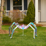 Replace 43966577 3FT Halloween Decorations Light Up Spider, Outdoor Halloween Decor Lighted Iridescent Spider, Weather Proof Pre-lit Spider with 340 LED Lights, for Front Yard Porch Gardens Lawns Party - Image 11