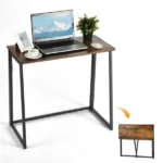 Folding Table, Portable Space-Saving Desk for Home, Apartment, Events, Vintage (Shipment from Walmart)