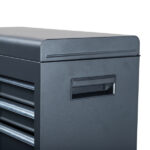 4 Drawstring Cabinet Steel Black Lock 330lb Instrument Cart Storage Room - Image 17