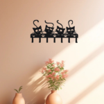 CIFbuy Creepy Black Cats Wall - Mounted Key Holder with 7 Hooks and Adorable Halloween Cat Designs - Ideal Spooky Home Decor.Utility Hooks-CIF BUY(TikTok/temu self-pickup orders) - Image 10