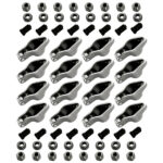 16Pcs Steel Roller Tip Rocker Arms Set Fit for Small Block Chevy 305 350 400 1.6 Ratio 3/8" Stud - Image 2
