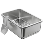 Stainless Steel Enclosed Litter Box for Cats - Image 8