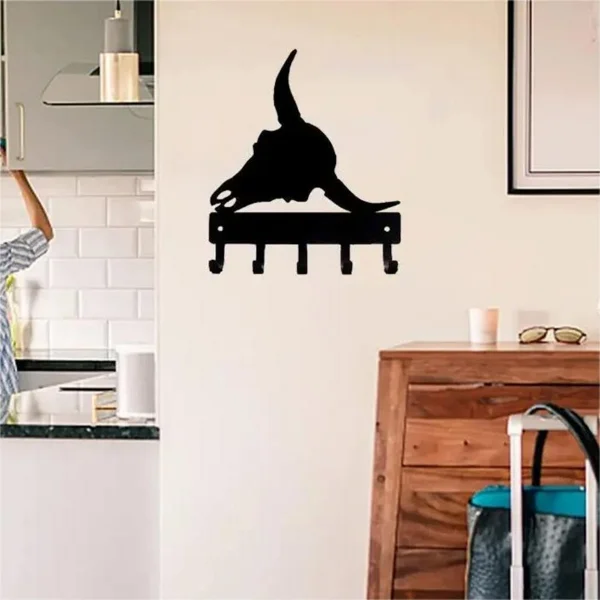 bd23d876-7b74-4595-a721-7f1a69e6f12a-1.webp CIFbuy™ Modern Black Metal Wall Hook Industrial Farmhouse Coat Rack Minimalist Art (TikTok, temu pick-up service) - Image 1