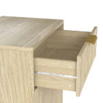 10-Gallon Woodgrain Tilt-Out Trash Can Cabinet with Wave-Textured Drawer & Pull-Out Bin - Multipurpose Kitchen/Bath Organizer in Oak Finish - Image 18