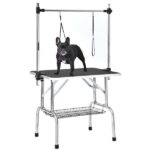 36" Professional Dog Pet Grooming Table Adjustable Heavy Duty Portable w/Arm & Noose & Mesh Tray - Image 8
