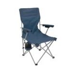 Hard Arm Camping Chair with Durable Polyester Seat and Steel Frame, Portable with Cup Holder - Image 6