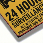 CIFbuy Vintage 24-Hour Video Surveillance Metal Sign, Black Camera Red Lens Warning Sign, 8x12 Inch Flat Iron Wall Art, Retro Security TikTok, TikTok, ity Self-pickup Logiopics - Image 6