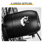 MFJ-EW50 20inch High Velocity Wall Mount Fan Oscillating,Industrial Fan with 4 Speed Ventilation,100% BLDC Copper Motor,4963CFM,,Heavy Duty Metal Fan for Outdoor, Indoor Use - Image 2