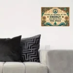 CIFbuy Vintage Metal Sign Peace Symbol Flowers Iron Wall Art Home Cafe Decor 8x12 Inches (TikTok, temu pick-up service) - Image 2