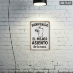 CIFbuy Vintage Spanish Proverb Metal Sign, Rustic Humorous Bathroom" Wall Decor, Weatherproof Rustproof 2D Flat Unframed Plaque, Weatherproof Rustproof 2D Flat Unframed Plaque, 7.8x11. HuikTok, HuikTok, t Self-pickup Logiopics - Image 4