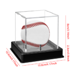 UV Protected Acrylic Baseball Display Case Clear Ball Boxes Memorabilia Showcase tk/temu self-pickup orders - Image 7