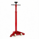 Adjustable Underhoist Support Jack Stand, 1654 LBS Max Load Triangular Base Hoist Support Stand with Rolling Wheels Anti-Slip Rubber Platform for Professional & Home Workshop Car Maintenance -Red - Image 2