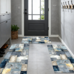 Three-piece kitchen rug set, non-slip and washable, abstract pattern kitchen hallway rug, soft and comfortable, suitable for sinks, floors, entrances, hallways and bathrooms. - Image 12