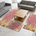 Three-piece kitchen rug set, non-slip and washable, abstract pattern kitchen hallway rug, soft and comfortable, suitable for sinks, floors, entrances, hallways and bathrooms. - Image 10