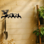 CIFbuy Bohemian Deer Key Holder Wall Organizer 5 Hook Entryway Decor Holiday Gift(TikTok, temu pick-up service) - Image 5