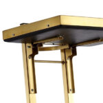 Gold 2 Tier Beauty Salon SPA Rolling Cart w/Double Storage Tray Stainless Steel - Image 7