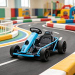 Blue 24V High-Speed Electric Drift Go Kart: Kids Ride-On Racing Vehicle with 2 Speeds for 8-12 Years Old - Image 4