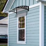 Same Code 27539880 40*38in Household Application Door & Window Rain Cover Eaves Brown Board & Black Holder - Image 26