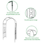 Arc Roof Wrought Iron Arch Plant Climbing Frame - Image 26
