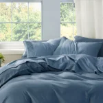 Luxury Sheet Sets Super Soft Easy Care Microfiber 3/4-Pieces Bed Sheet Set With 16-Inch Deep Pockets, Blue - Image 7