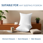 Simple yet essential basic pillow inserts. This pair of 20-inch white inserts features even filling and a neat shape. Perfect for adding layered comfort to your sofa or providing supportive cushioning on your bed. Without covers, you have the freedom to change styles as you wish. - Image 3