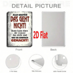 CIFbuy 1pc German Motivational Quote Metal Sign, Everyone Said" It Couldn't Be Done, Text 2D Flat Unframed Wall Decor 7.87x EveikTok, EveikTok, t Self-pickup Logiopics - Image 5