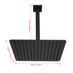Rain Shower Head High Pressure Rainfall Showerhead Water Saving - Image 2