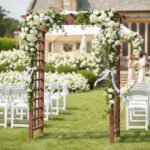 Wooden Arbor, Wedding Arch for Ceremony, Wood Trellis for Plant Climbing, Christmas Decor Pergola for Garden Backyard - Image 2