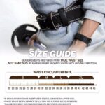 XL Size Weight Lifting Belt, Leather Weight Lifting Belt for Men and Women with 4 inch Padded Lumbar Support Belt for Weightlifting Deadlift, Cross Training, Power Lifting Workout & Squats Exercise - Image 4