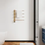 Brushed Gold Heated Towel Rack for Bathroom,Wall Mounted with Intelligent Touch Screen Timer, 4-Bar Towel Warmer, 304 Stainless Steel Polished, Plug-in/Hard-Wired[Unable ship on weekends, TK/TEMU only for pickup, only TX10643 warehouse supports GOFO] - Image 8